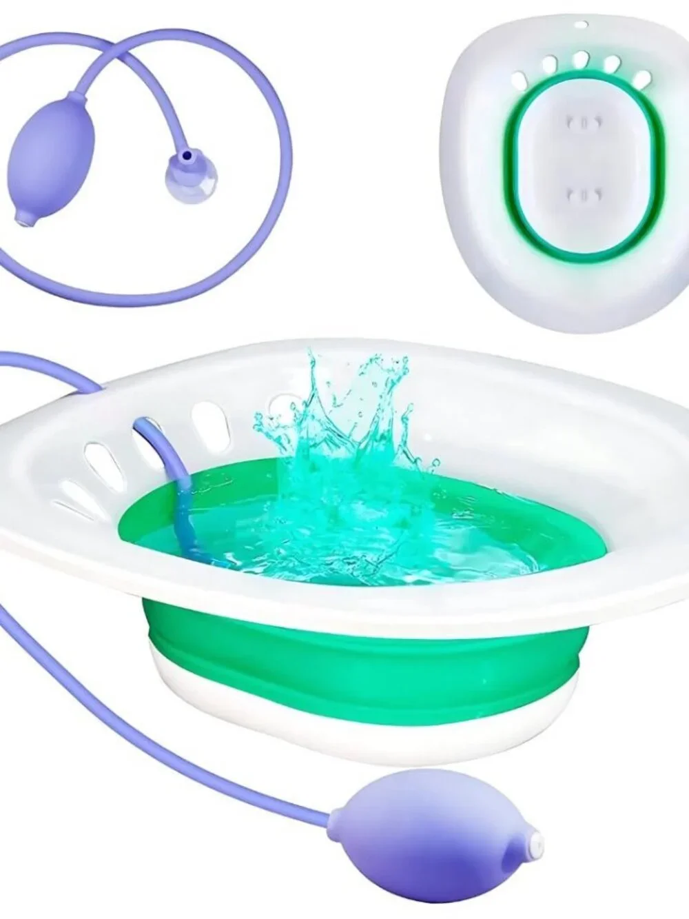 Portable Bidet - Toilet Seat Insert for Postpartum Soaking and Water Therapy